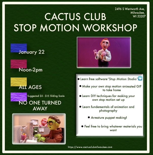 Stop Motion Animation Workshop | Cactus Club