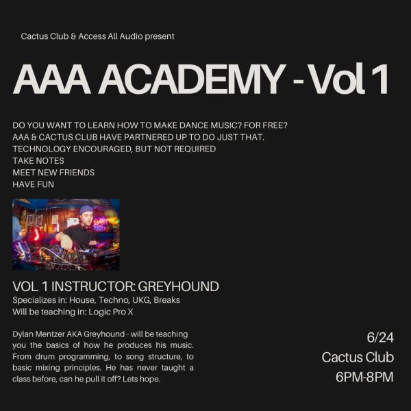 AAA Audio Academy Lesson One w/ Greyhound