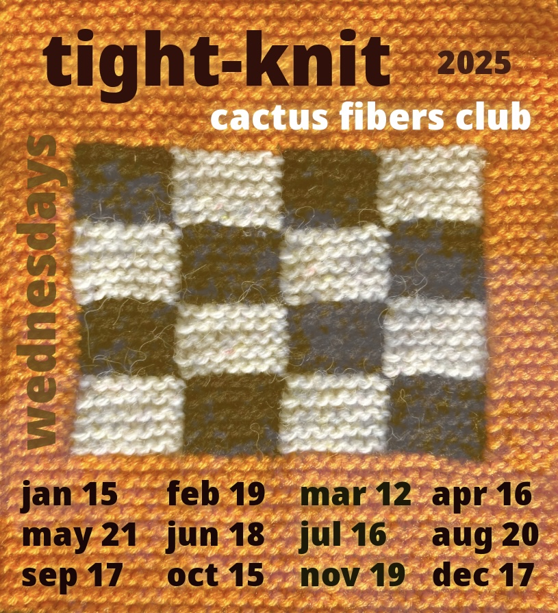 Illustration of tightly knit cactus fiber fabric displayed on a flyer